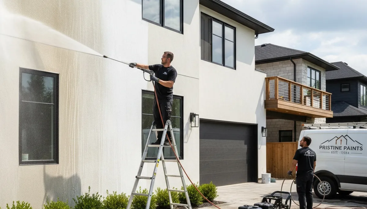Professional pressure cleaning for coastal homes in La Jolla, CA by expert house painters