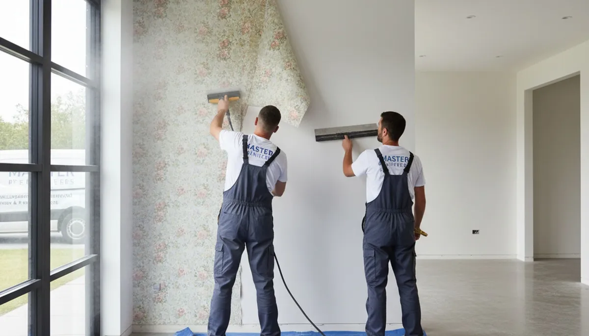 Professional wallpaper removal and wall preparation in La Jolla, CA by expert house painters